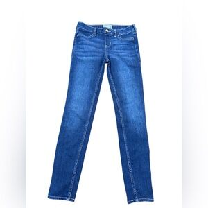 Abercrombie Kids Mid Rise Pull On Jean Legging Jeans Blue 13/14 Preppy Skinny